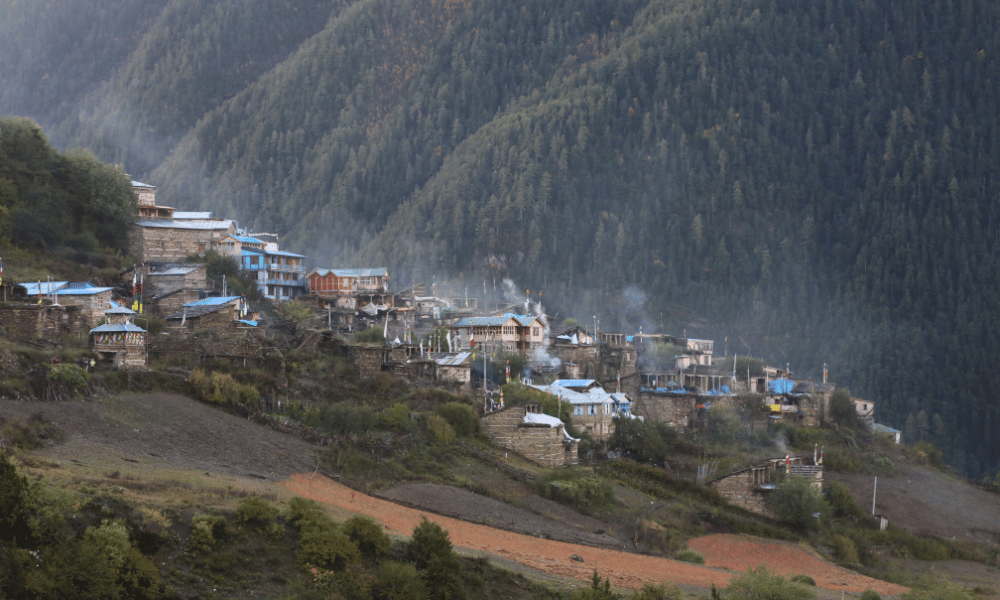 Upper Pisang of Annapurna Circuit